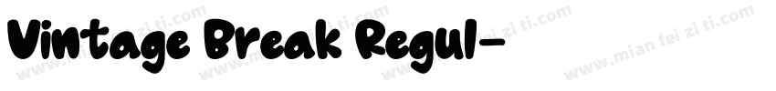 Vintage Break Regul字体转换